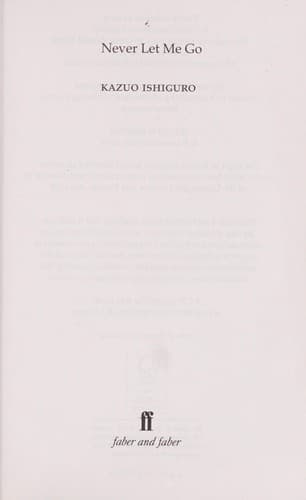 Cover of Never Let Me Go