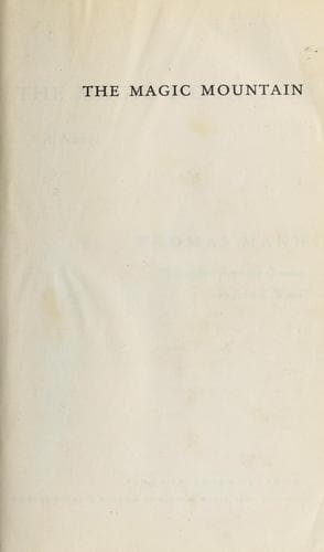 Cover of The Magic Mountain